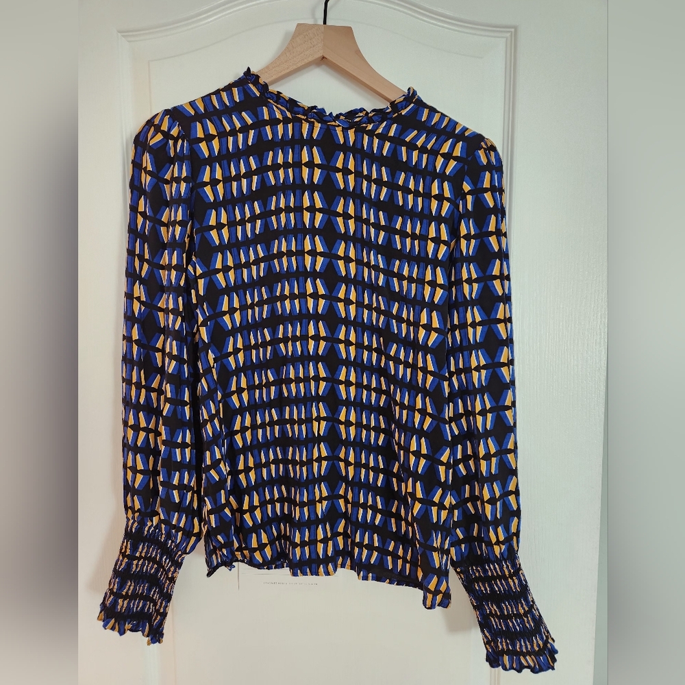 Bold Geo Patterned Blouse